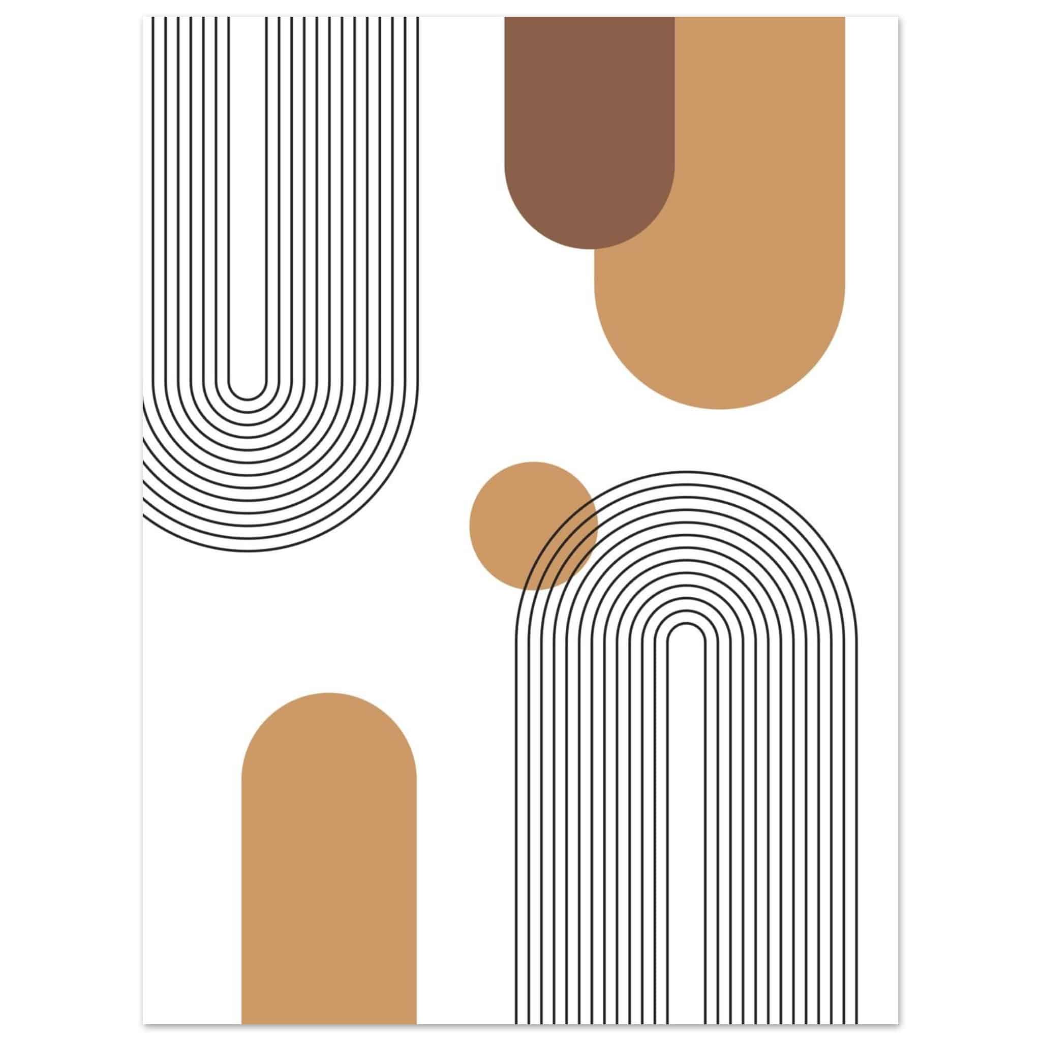 Artfulprints Poster Boho – Neutral path - 30x40 cm - Meerkleurig
