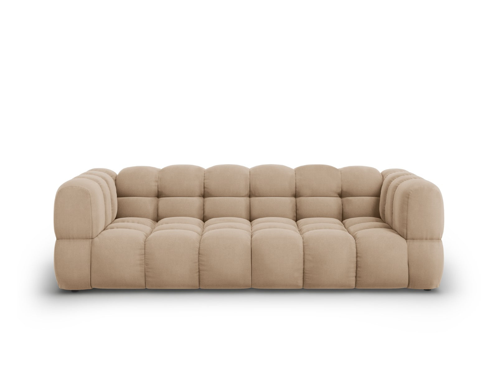 Cosmopolitan Design Modulaire bank Sky 4-zits, flueel, zand - 102x244x
