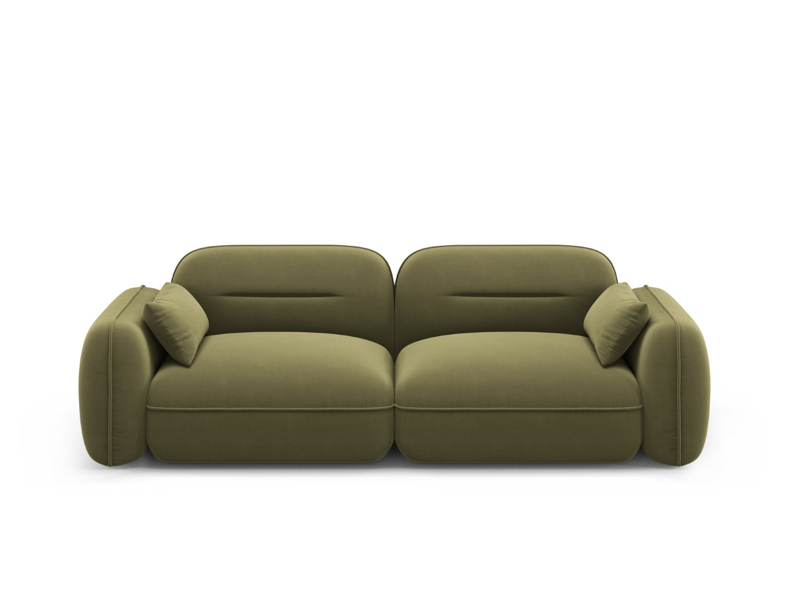 Cosmopolitan Design Modulaire bank Sydney 3-zits, flueel, lichtgroen -