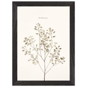 Artfulprints Poster met Lijst Wildflower – A4 21×29.7 cm – Taupe Artfulprints Poster met Lijst Wildflower – A4 21×29.7 cm – Taupe