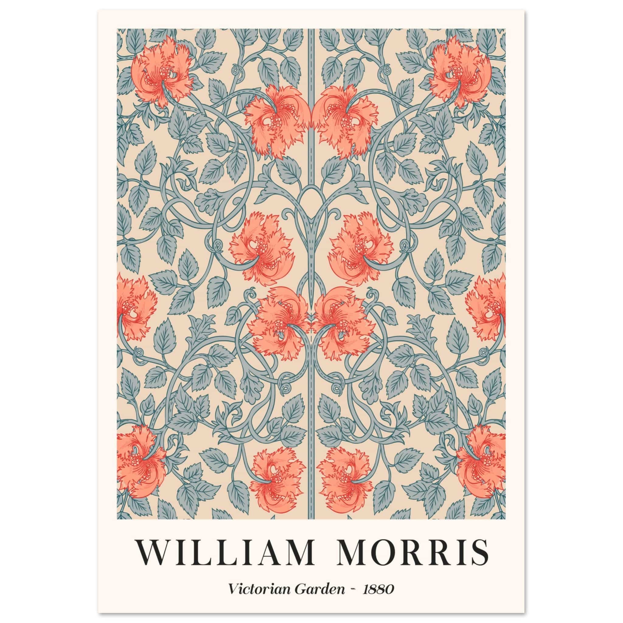 Artfulprints Poster William Morris - Victorian garden 1880 - A4 21x29.