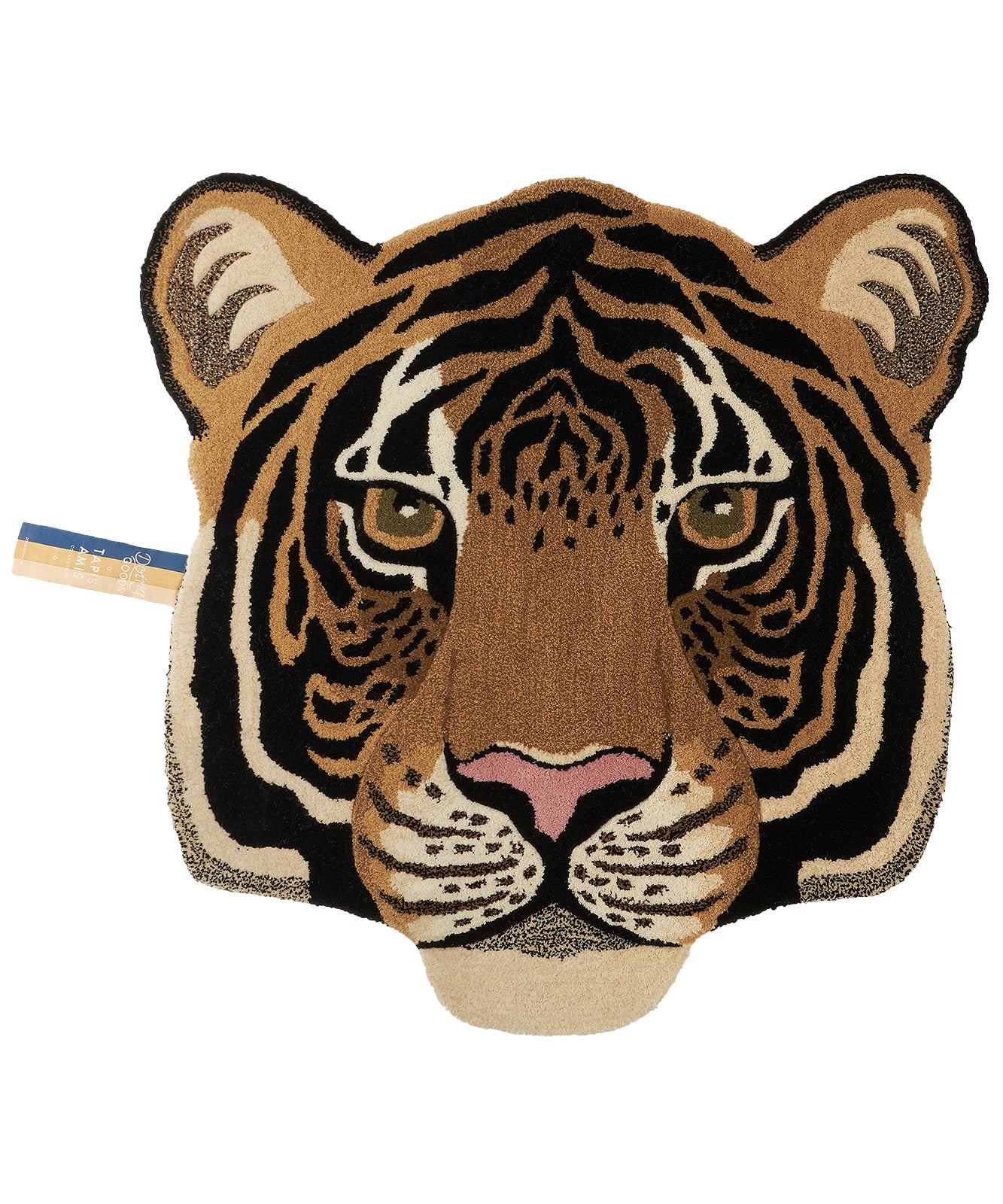 Doing Goods Rajah Tijger Dierenkop Vloerkleed - Groot 101 x 100 x 2 cm