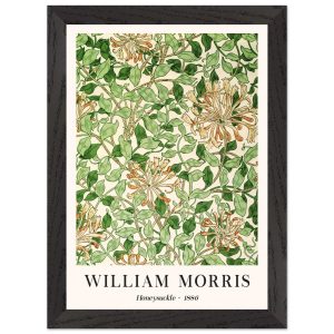 Artfulprints Poster met Lijst William Morris – Honeysuckle 1886 – A4 2