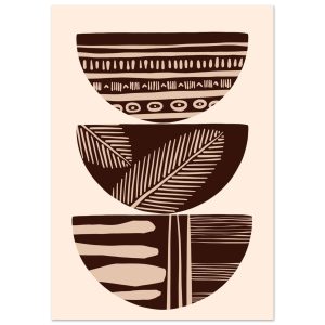 Artfulprints Poster Boho – Patterned stack – A4 21×29.7 cm – Bruin Artfulprints Poster Boho – Patterned stack – A4 21×29.7 cm – Bruin
