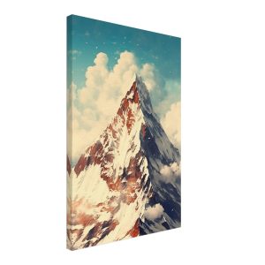 Artfulprints Canvas Top of the mountain canvas – 40×60 cm – Wit Artfulprints Canvas Top of the mountain canvas – 40×60 cm – Wit