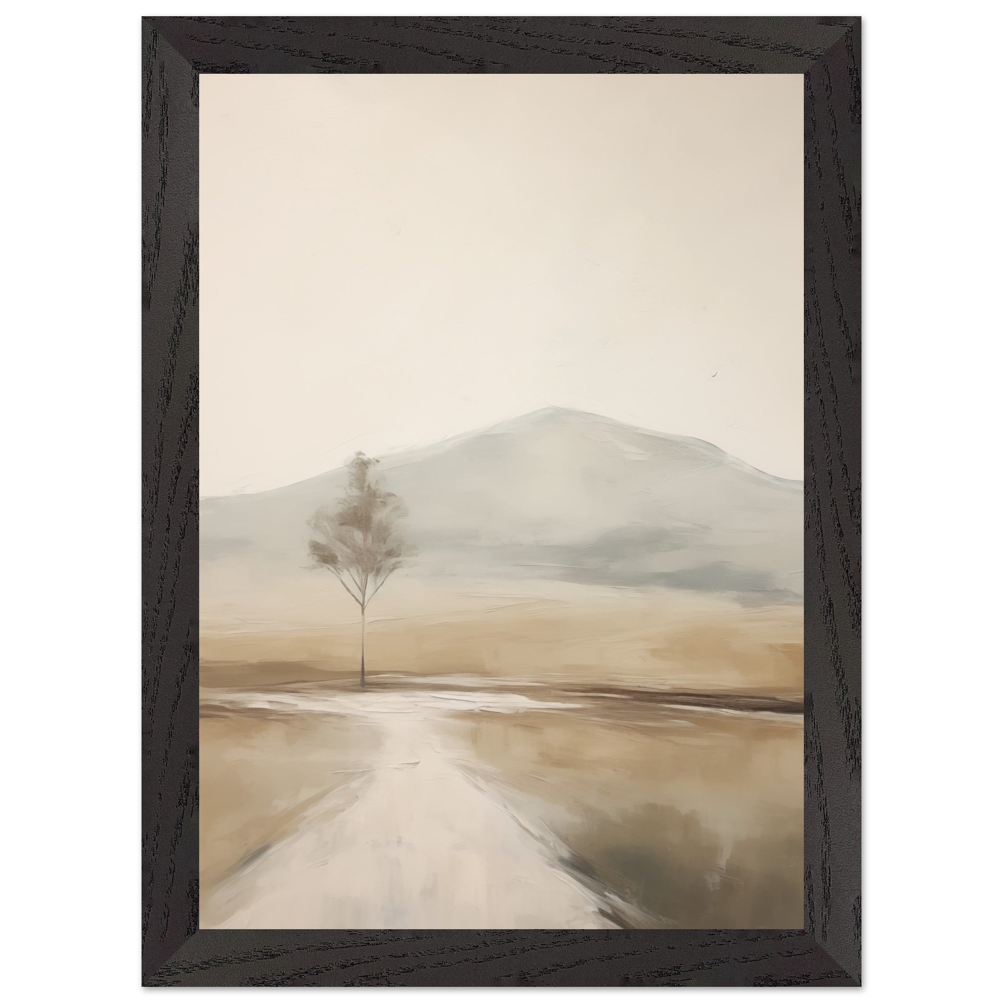 Artfulprints Poster met Lijst Abstract - Tree path - A4 21x29.7 cm - T