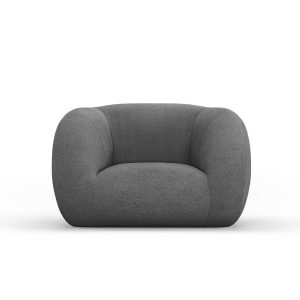 Cosmopolitan Design Fauteuil Essen boucle, donkergrijs – 95x130x86cm Cosmopolitan Design Fauteuil Essen boucle, donkergrijs – 95x130x86cm