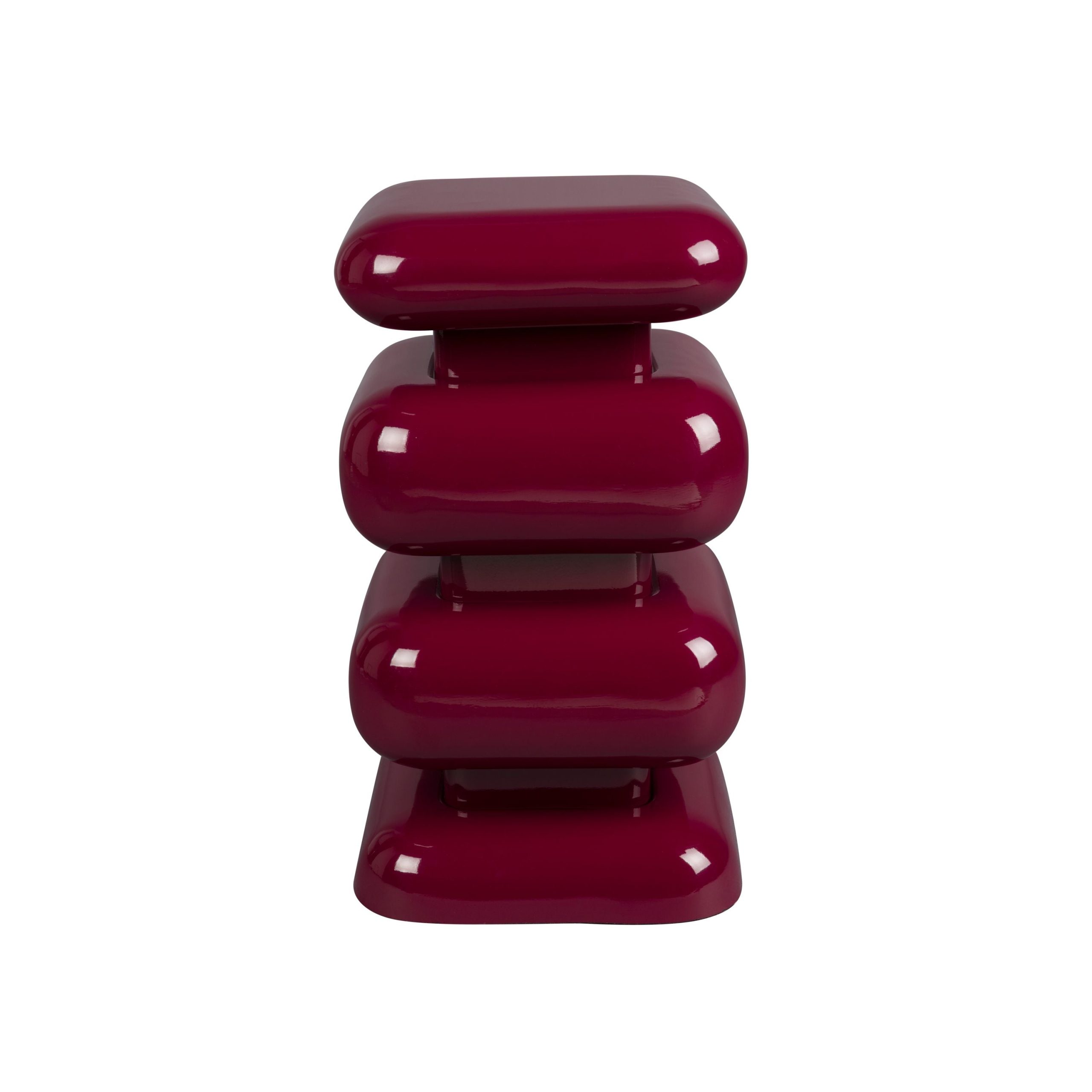 Dutchbone Stubby Bijzettafel Bordeauxrood