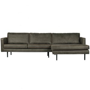 WOOOD chaise longue rechts Rodeo – Eco-leder – Army – 85x300x155 WOOOD chaise longue rechts Rodeo – Eco-leder – Army – 85x300x155