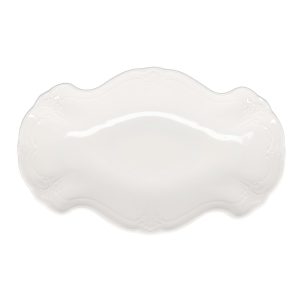 Bonbistro – Serveerschaal 39x25cm ivoor Retro – Set van 2 Bonbistro – Serveerschaal 39x25cm ivoor Retro – Set van 2