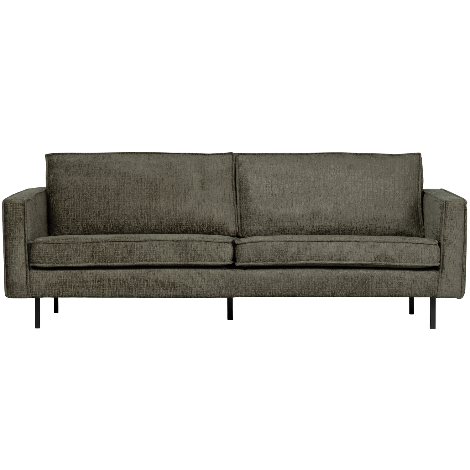 WOOOD 2,5-zits bank Rodeo - Structure Velvet - Frost - 85x190x86