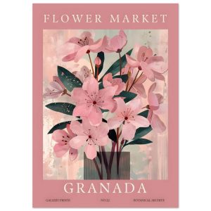Artfulprints Poster Flower market – Granada – 50×70 cm – Roze Artfulprints Poster Flower market – Granada – 50×70 cm – Roze