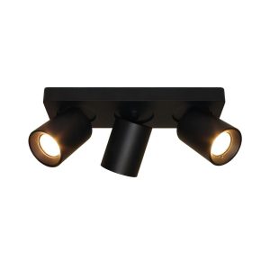 Artdelight spot Megano – 3 lichts – 30 x 11.5 cm – zwart Artdelight spot Megano – 3 lichts – 30 x 11.5 cm – zwart