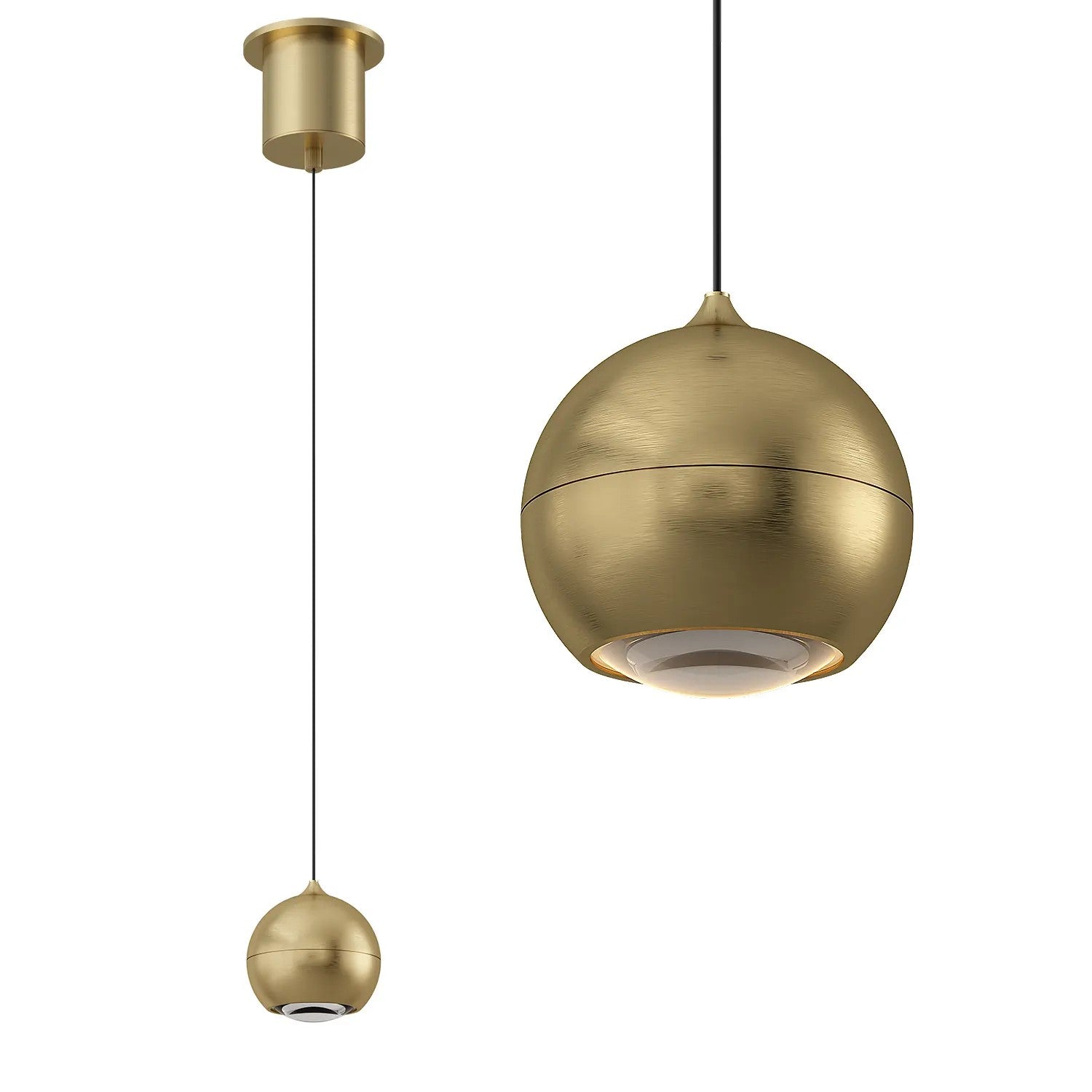 Artdelight hanglamp Miami - 1 lichts - 10 x 200 cm - goud