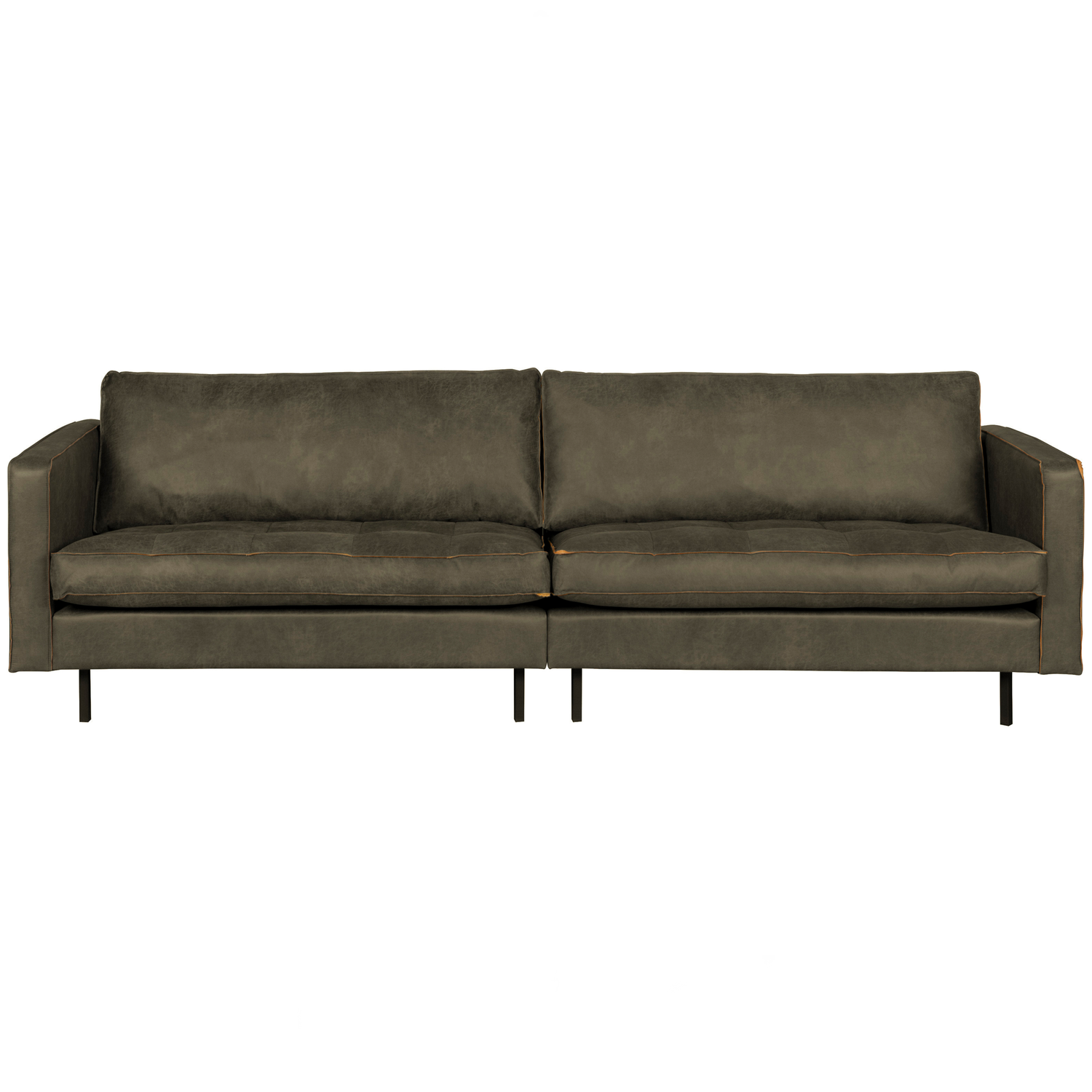 WOOOD classic 3-zits bank Rodeo - Eco-leder - Army - 83x275x88