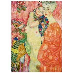 Artfulprints Poster Gustav Klimt – The women friends – 50×70 cm – Roze Artfulprints Poster Gustav Klimt – The women friends – 50×70 cm – Roze