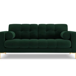 Cosmopolitan Design Bank Bali 2-zits, flueel, flessengroen – 96x152x75 Cosmopolitan Design Bank Bali 2-zits, flueel, flessengroen – 96x152x75