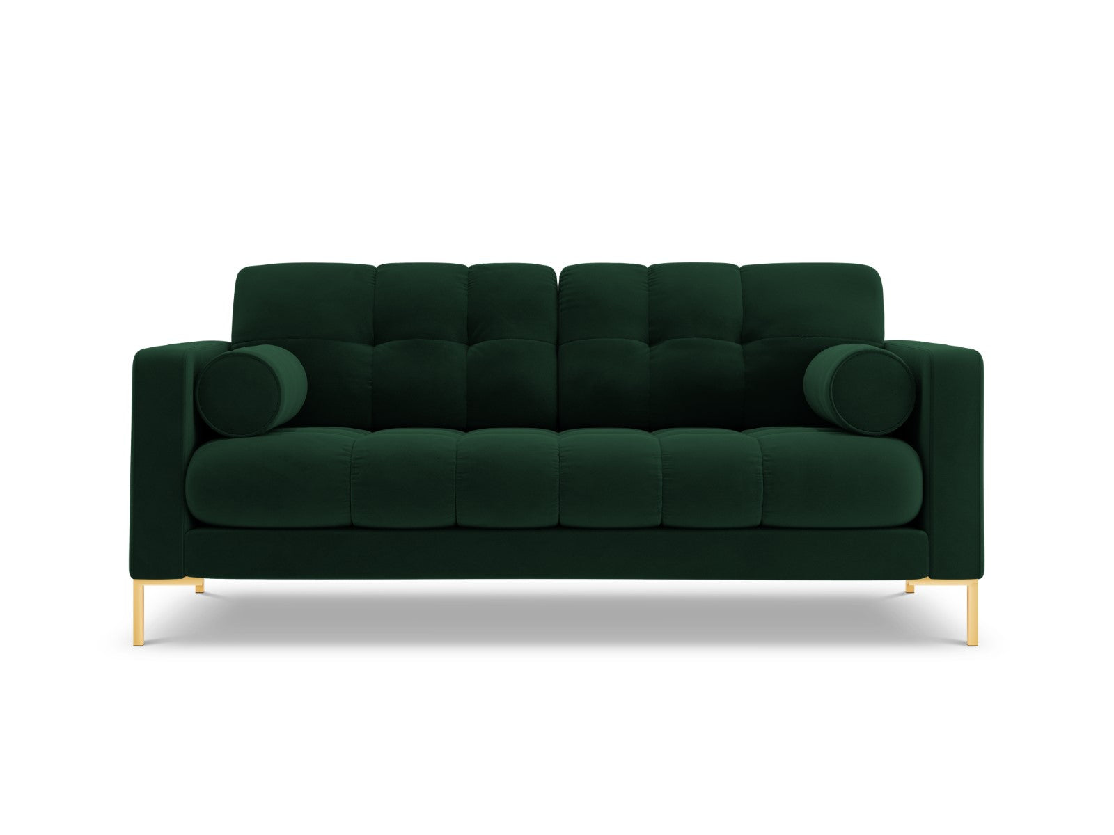Cosmopolitan Design Bank Bali 2-zits, flueel, flessengroen - 96x152x75