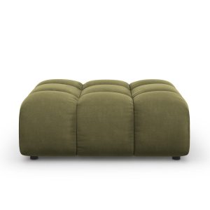 Cosmopolitan Design Poef Sky flueel, lichtgroen – 80x102x43cm Cosmopolitan Design Poef Sky flueel, lichtgroen – 80x102x43cm