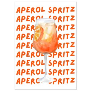 Artfulprints Poster Aperol Spritz – Written behind the glass – 70×100 Artfulprints Poster Aperol Spritz – Written behind the glass – 70×100