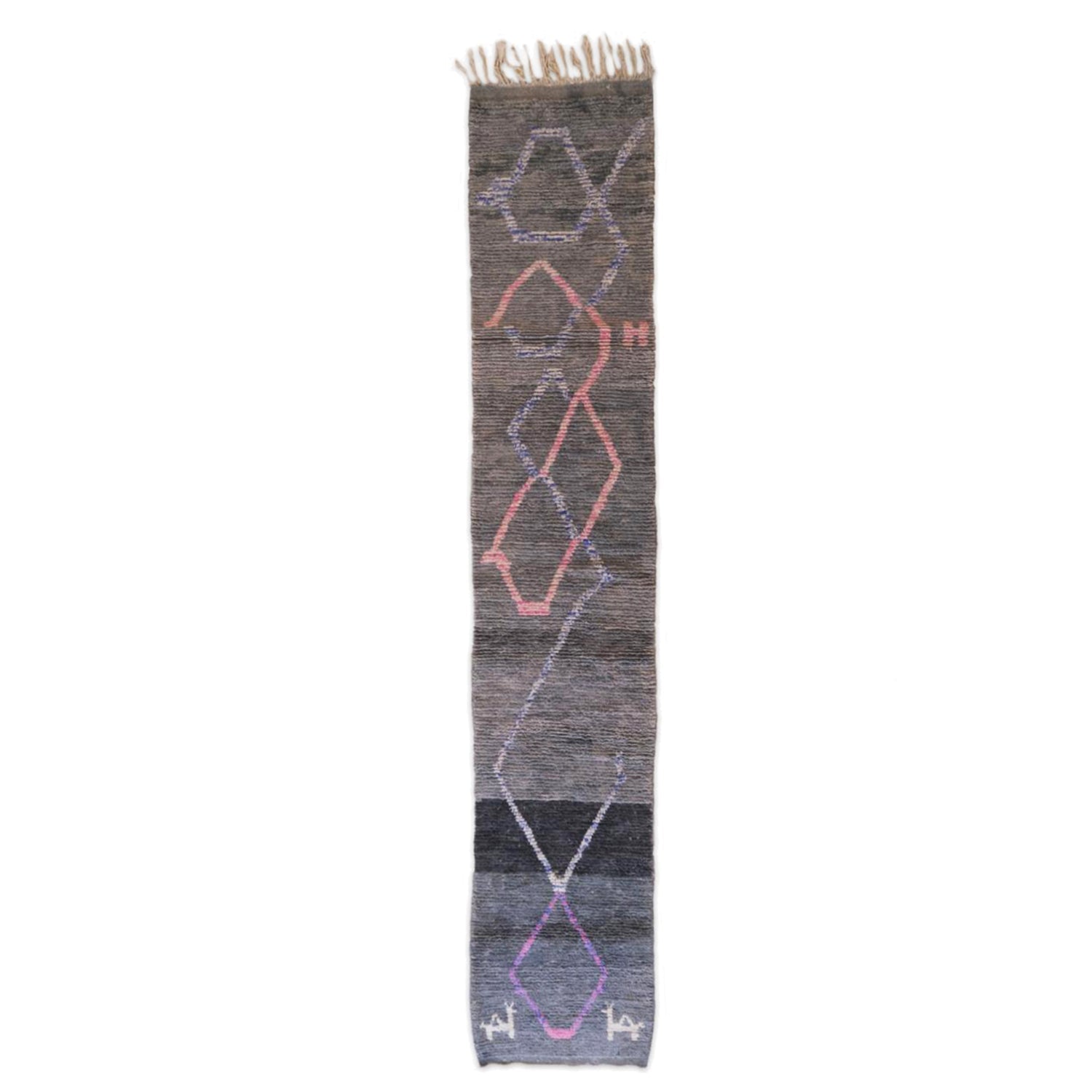 AFK Living vloerkleed Berber - handgemaakt - Wol - 75 x 406 cm