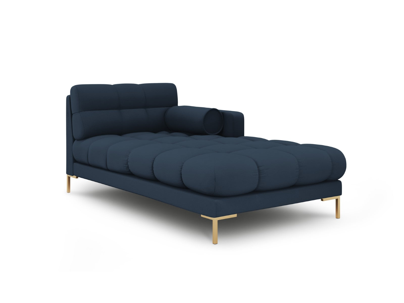 Cosmopolitan Design rechter chaise longue Bali structurele stof, blauw
