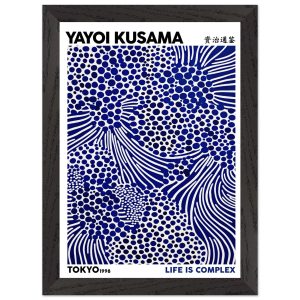 Artfulprints Poster met Lijst Yayoi Kusama – Life is complex – A4 21×2 Artfulprints Poster met Lijst Yayoi Kusama – Life is complex – A4 21×2