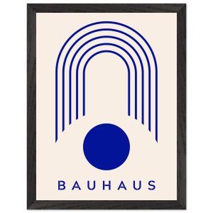 Artfulprints Poster met Lijst Bauhaus – Blue arches – 30×40 cm – Blauw Artfulprints Poster met Lijst Bauhaus – Blue arches – 30×40 cm – Blauw