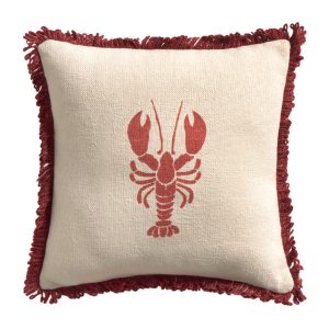 Calma House Kussen Lobster – Rood – 32×32 Calma House Kussen Lobster – Rood – 32×32