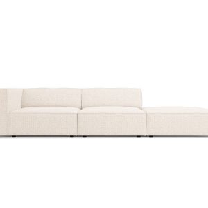 Cosmopolitan Design Rechte bank Arendal 4-zits, chenille, lichtbeige – Cosmopolitan Design Rechte bank Arendal 4-zits, chenille, lichtbeige –