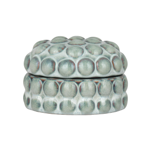 Artichok Elvia voorraadpot keramiek blauw – Ø 12,5 x 8,5 cm Artichok Elvia voorraadpot keramiek blauw – Ø 12,5 x 8,5 cm