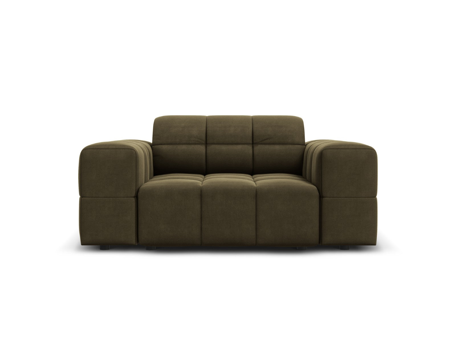 Cosmopolitan Design Fauteuil Chicago flueel groente - 102x132x78cm