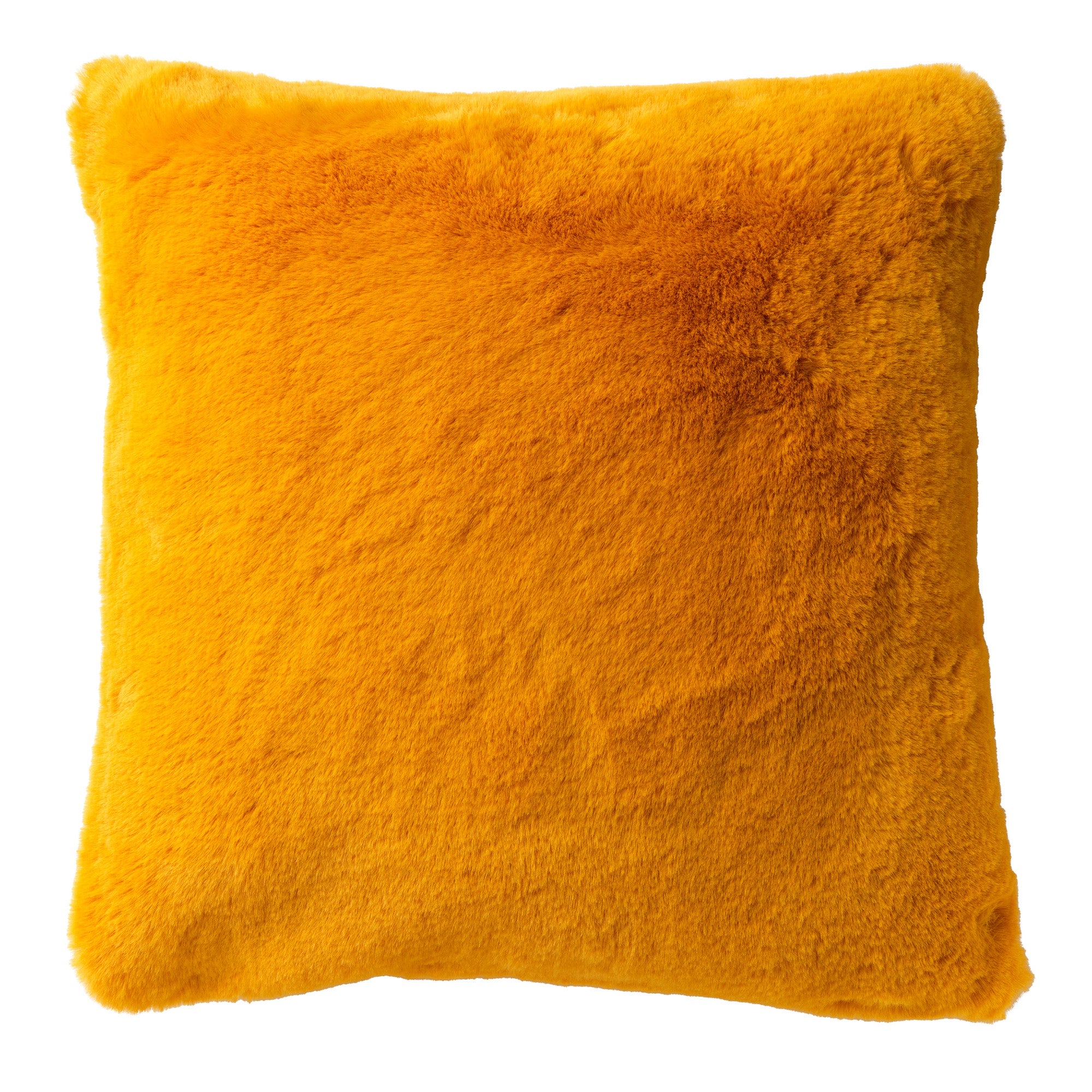 ZAYA - sierkussen 60x60 cm - bontlook - extra groot - Golden Glow - ge