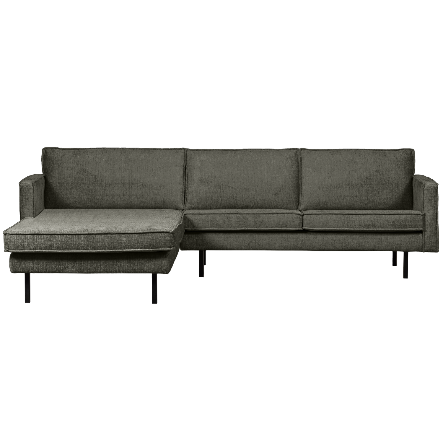 WOOOD chaise longue links Rodeo - Velvet - Frost - 85x300x155