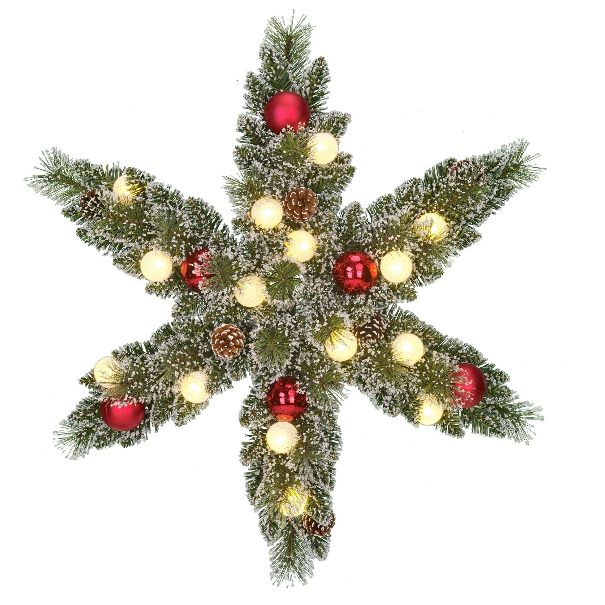 Black Box Trees Kaprun Kerstkrans Ster met Warm Witte LED Verlichting