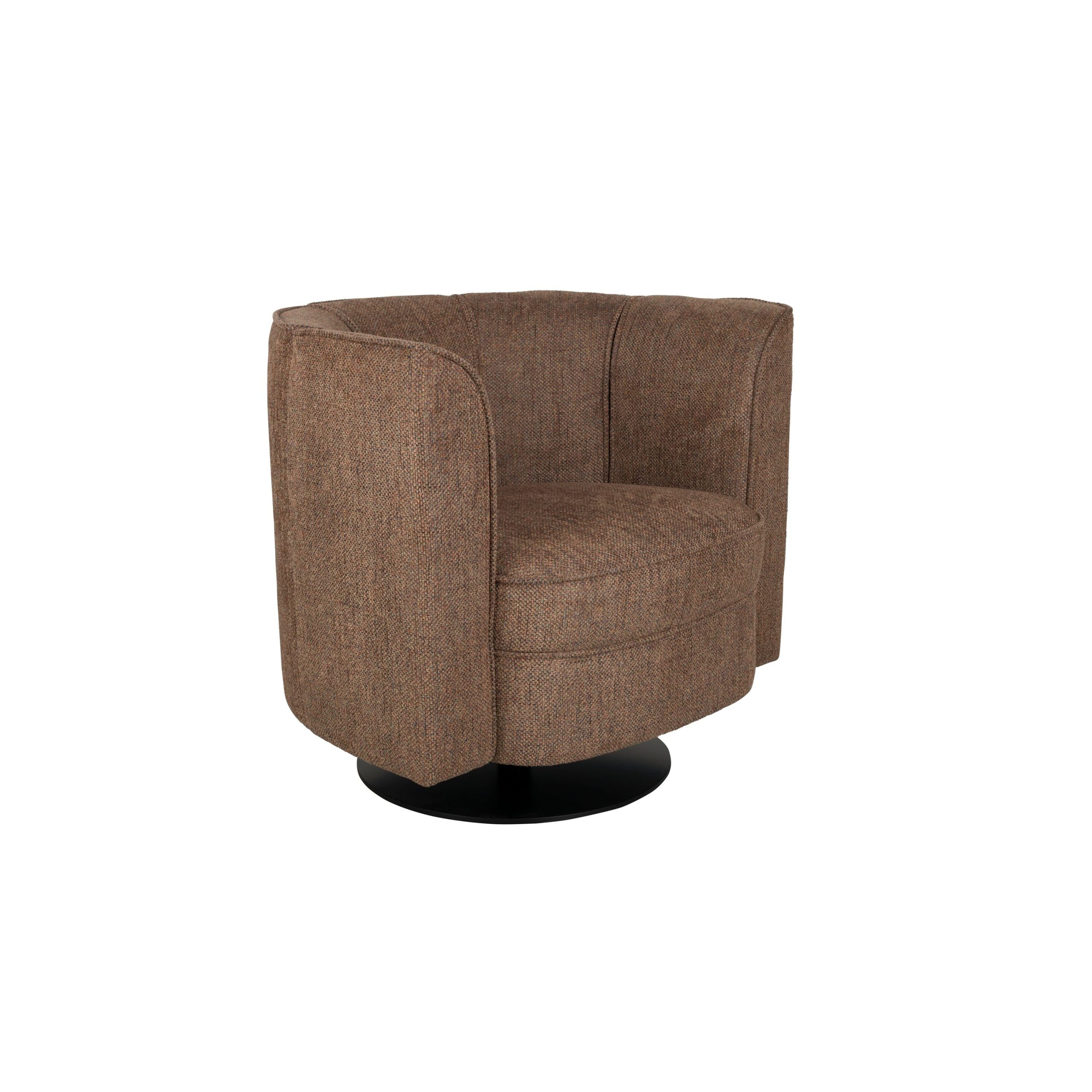 Dutchbone Flower Fauteuil/ Draaistoel Bruin