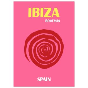 Artfulprints Poster Spanje – Ibiza – 50×70 cm – Roze Artfulprints Poster Spanje – Ibiza – 50×70 cm – Roze