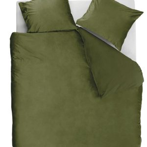 Ambiante Dekbedovertrek Velvety – 200 x 200/220 cm – Groen Ambiante Dekbedovertrek Velvety – 200 x 200/220 cm – Groen