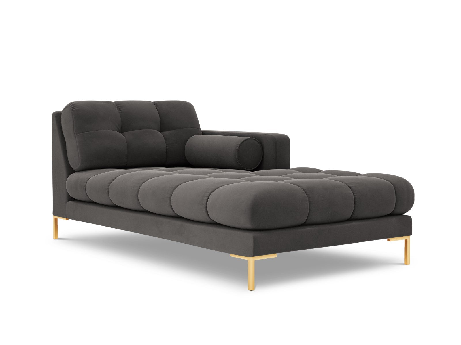Cosmopolitan Design rechter chaise longue Bali flueel, donkergrijs - 1
