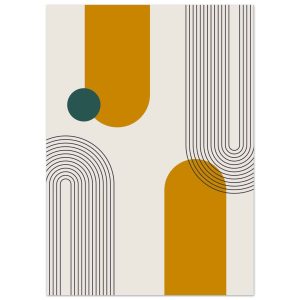 Artfulprints Poster Boho – Path and form – 50×70 cm – Meerkleurig Artfulprints Poster Boho – Path and form – 50×70 cm – Meerkleurig