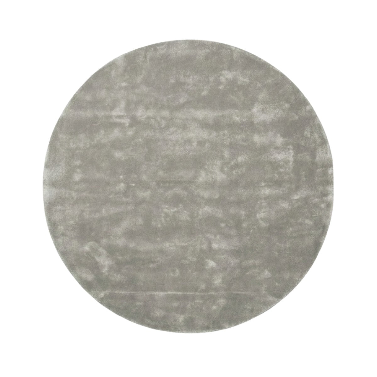 DÉJA Living Vloerkleed Roke - Rond Lichtgrijs Tencel - Ø300cm