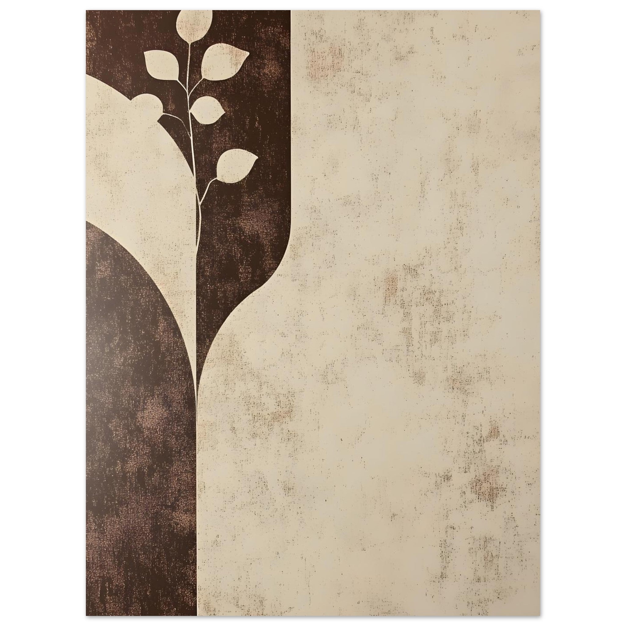 Artfulprints Poster Boho – Earthen divide - 30x40 cm - beige
