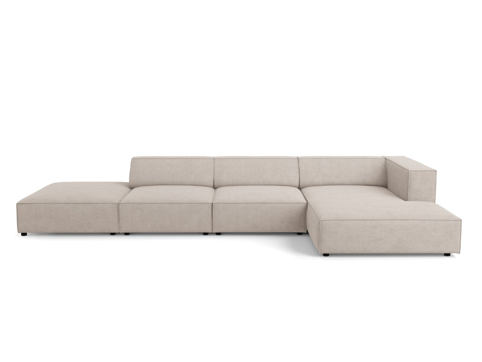 Cosmopolitan Design rechter hoekbank Arendal 5-zits, chenille met ribb