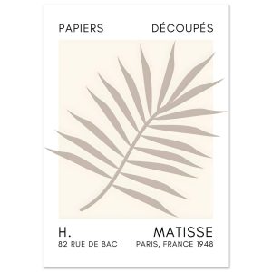 Artfulprints Poster Matisse – Floral reef grey – A4 21×29.7 cm – Grijs Artfulprints Poster Matisse – Floral reef grey – A4 21×29.7 cm – Grijs