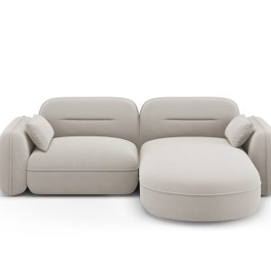 Cosmopolitan Design Modulaire hoekbank rechts Sydney 3-zits, flueel, l Cosmopolitan Design Modulaire hoekbank rechts Sydney 3-zits, flueel, l