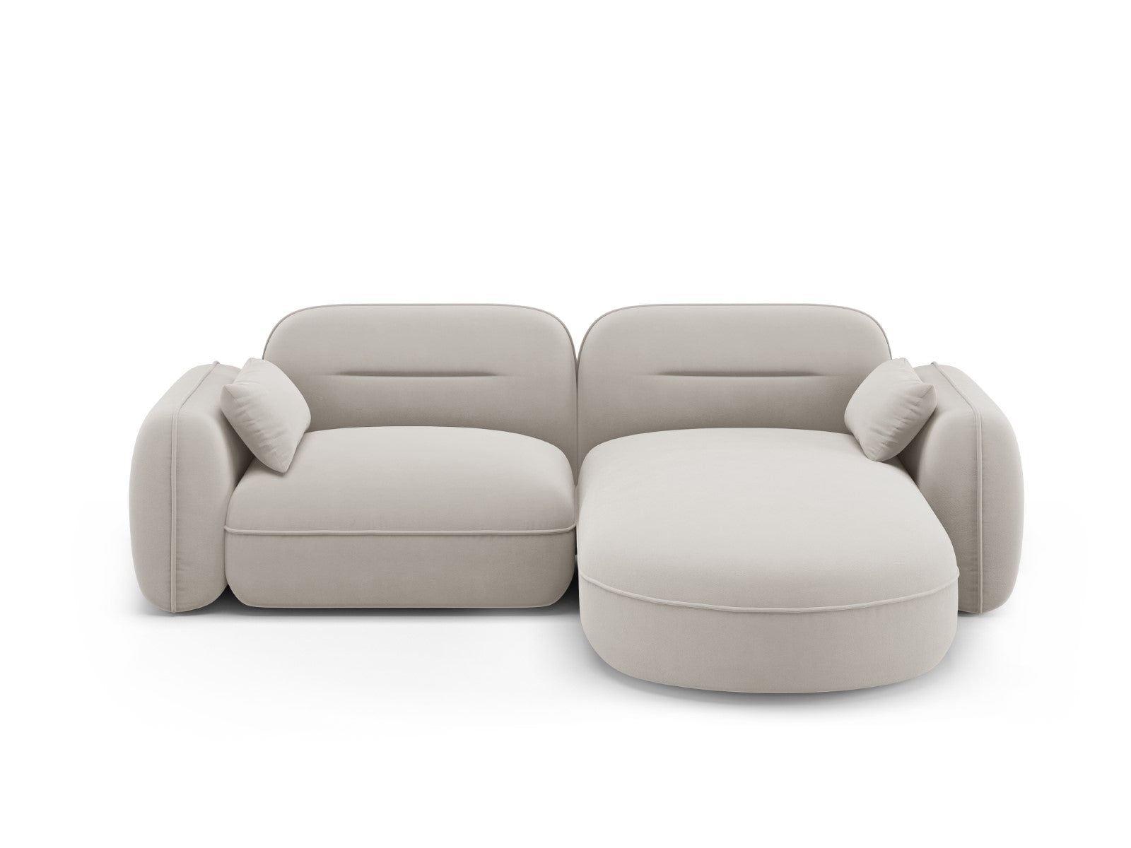 Cosmopolitan Design Modulaire hoekbank rechts Sydney 3-zits, flueel, l