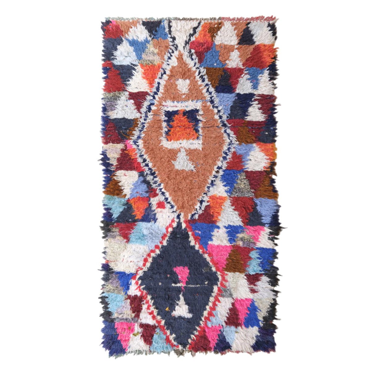 AFK Living vloerkleed Berber - handgemaakt - Wol - 218 x 100 cm