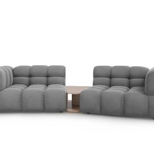 Cosmopolitan Design Modulaire bank Sky 2-zits, flueel, lichtgrijs – 14