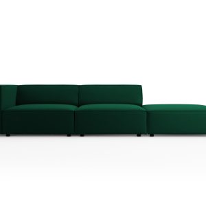 Cosmopolitan Design Rechte bank Arendal 4-zits, flueel, flessengroen – Cosmopolitan Design Rechte bank Arendal 4-zits, flueel, flessengroen –