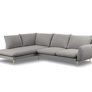 Cosmopolitan Design linker hoekbank Vienna 6-zits, boucle, grijs – 185 Cosmopolitan Design linker hoekbank Vienna 6-zits, boucle, grijs – 185